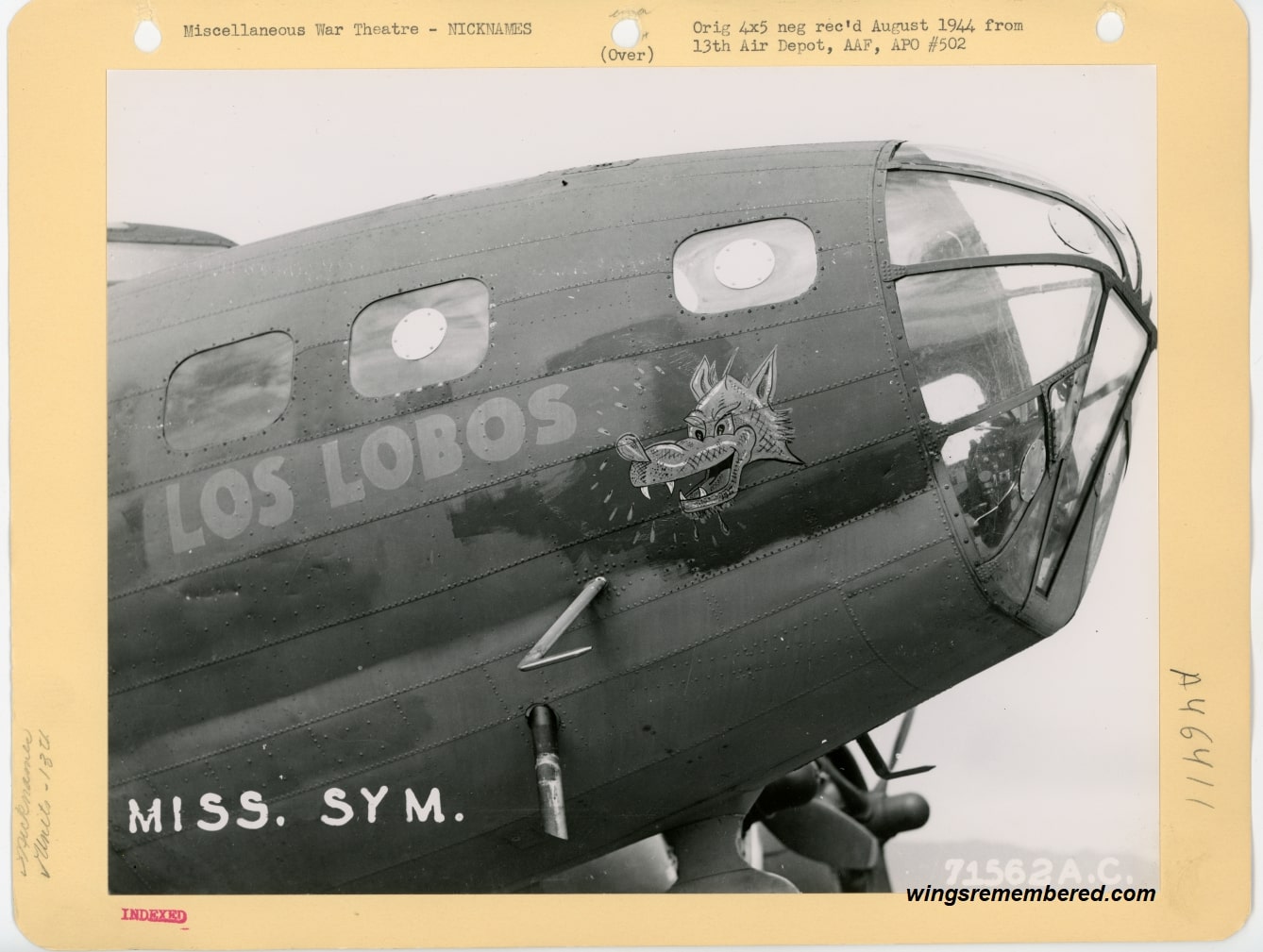 B-17 41-2644 LOS LOBOS